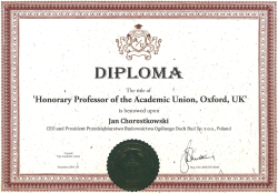 Honorary Professor Oxford